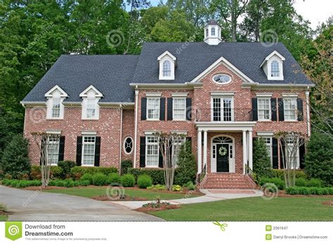 laperal house|two story brick colonial homes.